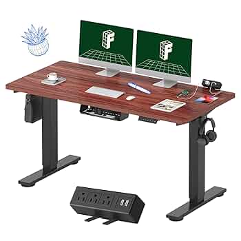 【中古】FLEXISPOT E6 140cm × 70cm 【マホガニー】 Amazon.com: FLEXISPOT E6 MAX Bamboo Dual Motor 3 Stages